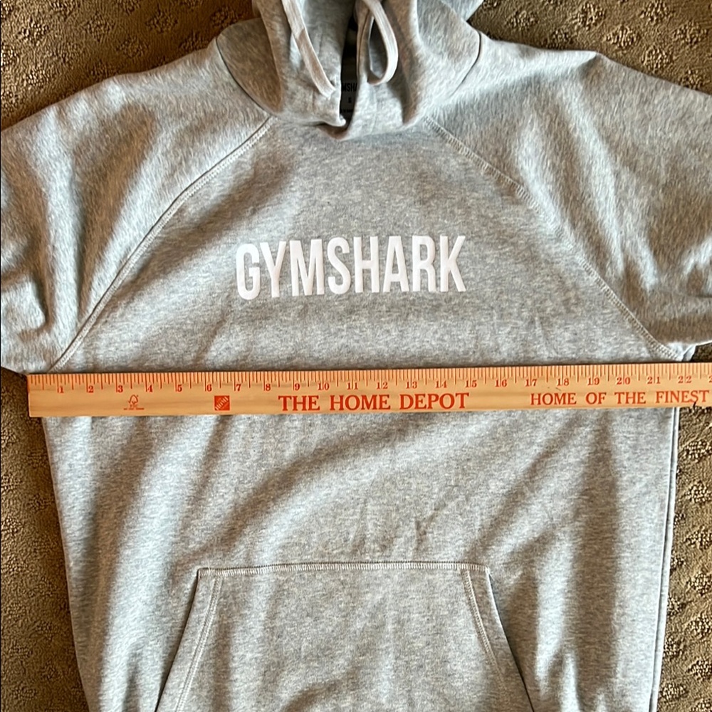 Gymshark Gray Graphic Hoodie Sweatshirt - Picture 7 of 8